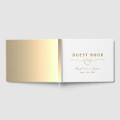 Einfache Elegante Hochzeit Gästebuch (Voll)
