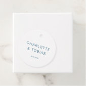 Einfache, elegante Hochzeit Geschenkanhänger (Beispiel)