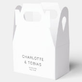 Einfache, elegante Hochzeit Geschenkschachtel (Geöffnet)