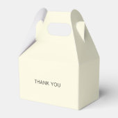 Einfache, elegante Hochzeit Geschenkschachtel (Rückseite)
