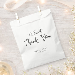 Einfache, elegante Hochzeit Geschenktütchen