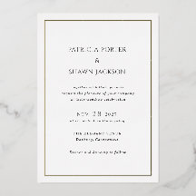 Einfache elegante Hochzeit in Schwarz und Weiß
