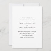 Einfache elegante Hochzeit Save The Date (Vorderseite)