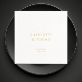 Einfache, elegante Hochzeit Serviette