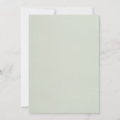 Einfache elegante Hochzeits-Einladungen Einladung (Rückseite)