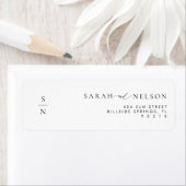 Einfache elegante Hochzeitseinladung Rücksendeadre (Insitu)