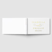 Einfache elegante Hochzeitsnamen Gästebuch (Voll)