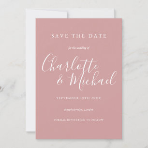 Einfache elegante Hochzeitssignatur - Heiratsantra Einladung