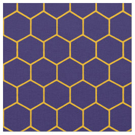 Einfache elegante Honeycomb Muster Abstrakt Navy Stoff