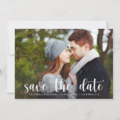 Einfache, elegante, horizontale Foto-Save the Date Save The Date (Vorderseite)