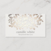 Einfache elegante Imitate der Kosmetologie Gold Bl Visitenkarte (Vorderseite)