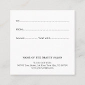 Einfache Elegante Imitate Geschenkgutschein Gold F Rabattkarte (Rückseite)