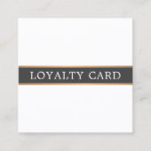 Einfache Elegante Imitate Gold Grau Treue Karte (Vorderseite)