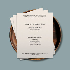 Einfache Elegante Imitate Metal Makeup Artist Flyer