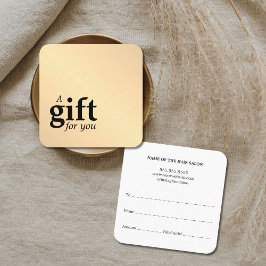 Einfache Elegante Imitate Quadratische Visitenkarte