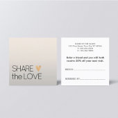 Einfache Elegante Imitate Silberes Gold Herz Empfehlungskarte