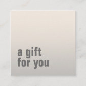 Einfache Elegante Imitate Silberne Schönheitssalon Quadratische Visitenkarte (Vorderseite)