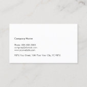 Einfache elegante Imitate Silver Line Anwalt auf d Visitenkarte (Rückseite)