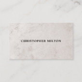 Einfache Elegante Imitate Stone Texture Consultant Visitenkarte (Vorderseite)