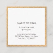 Einfache Elegante Imitate Terminkarte (Rückseite)