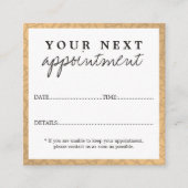 Einfache Elegante Imitate Terminkarte (Vorderseite)