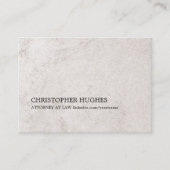 Einfache Elegante Imitats Stone Texture Attorney a Visitenkarte (Vorderseite)