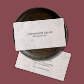 Einfache Elegante Imitats Stone Texture Attorney a Visitenkarte