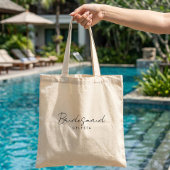 Einfache elegante, individuell anpassbare Bridesma Tragetasche
