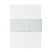 Einfache, elegante Initialen Hochzeit Einladungsbanderole (Rückseitenbeispiel)