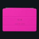 Einfache, elegante iPad Miniabdeckung mit Monogram iPad Mini Hülle<br><div class="desc">Modernes,  einfaches,  elegantes Monogramm-Pad,  neonrosa. Editieren Sie Ihr Produkt in wenigen Minuten. Sie können Schriftart/Größe/Farbe und Position mit "weiter personalisieren" ändern.</div>