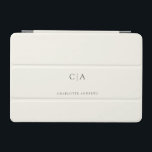 Einfache, elegante iPad Miniabdeckung mit Monogram iPad Mini Hülle<br><div class="desc">Modernes,  einfaches,  elegantes Monogramm Pad,  hellbeige. Editieren Sie Ihr Produkt in wenigen Minuten. Sie können Schriftart/Größe/Farbe und Position mit "weiter personalisieren" ändern.</div>