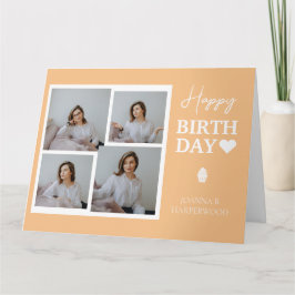 Einfache Elegante Kalligrafie Geburtstag Stilvolle Karte