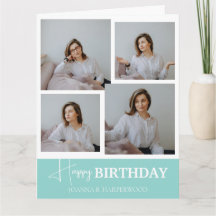 Einfache Elegante Kalligrafie Geburtstag Stilvolle