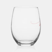 Einfache elegante Kalligrafie Mrs. Weinglas Ohne Stiel (Rechts)