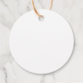 Einfache elegante Kalligrafie Pink Wedding Vielen Geschenkanhänger (Rückseite)