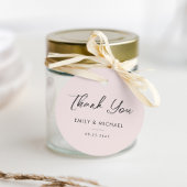 Einfache elegante Kalligrafie Pink Wedding Vielen Geschenkanhänger