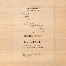 Einfache elegante Kalligrafie-Schrift Hochzeit