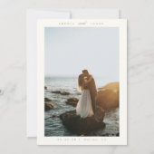 Einfache Elegante Kalligrafie-Skripte Hochzeit Einladung (Rückseite)