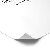 Einfache Elegante Kalligrafie Unterschrift Margari Poster (Ecke)