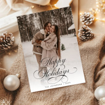 Einfache elegante Kalligrafie-Weihnachtsfotografie