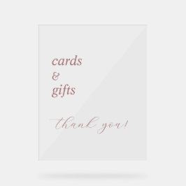 Einfache elegante Kalligraphie Hochzeit Akryllisch Acrylschild