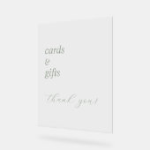 Einfache elegante Kalligraphie Hochzeit Akryllisch Acrylschild (Winkel)