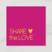 Einfache, elegante Karte für das Goldene Herz (Vorderseite)