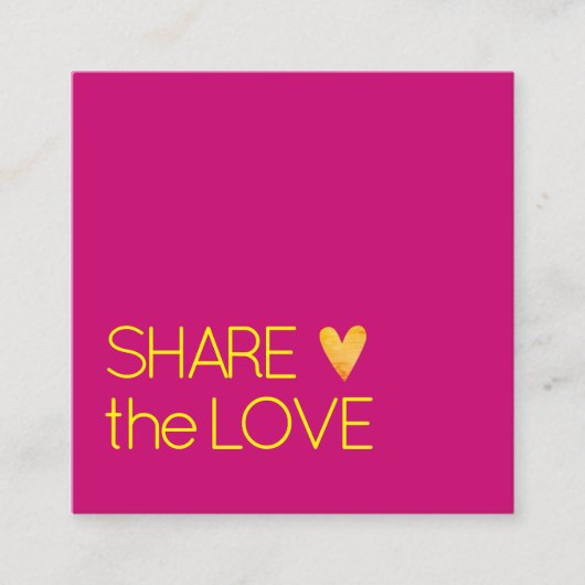 Einfache, elegante Karte für das Goldene Herz (Vorderseite)