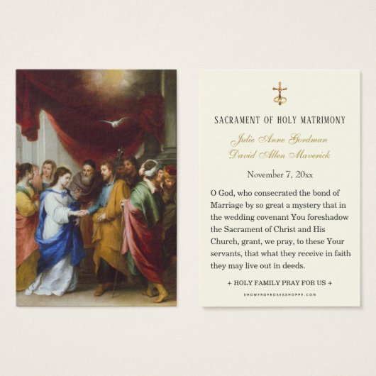 Einfache Elegante katholische Hochzeit Heilige Kar (Vorne & Hinten)