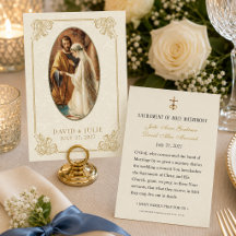 Einfache Elegante katholische Hochzeit Heilige Kar