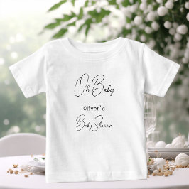 Einfache elegante Kinderdusche Baby T-shirt