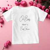 Einfache elegante Kinderdusche Baby T-shirt