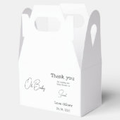 Einfache elegante Kinderdusche Geschenkschachtel (Geöffnet)