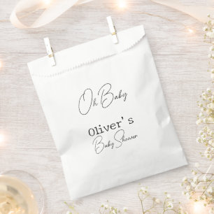 Einfache elegante Kinderdusche Geschenktütchen